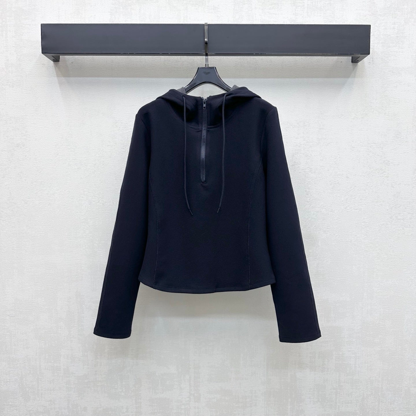 Prada 26s Half Zip Hooded Sweatshirt Multi-Blend