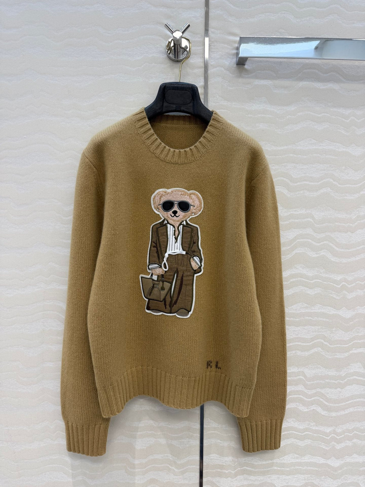 Ralph Lauren 26S Polo Bear Knit Sweater Cream White 441003