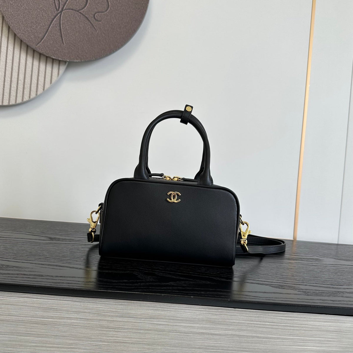 CC 26s Bowling Bag Black Lambskin 996775