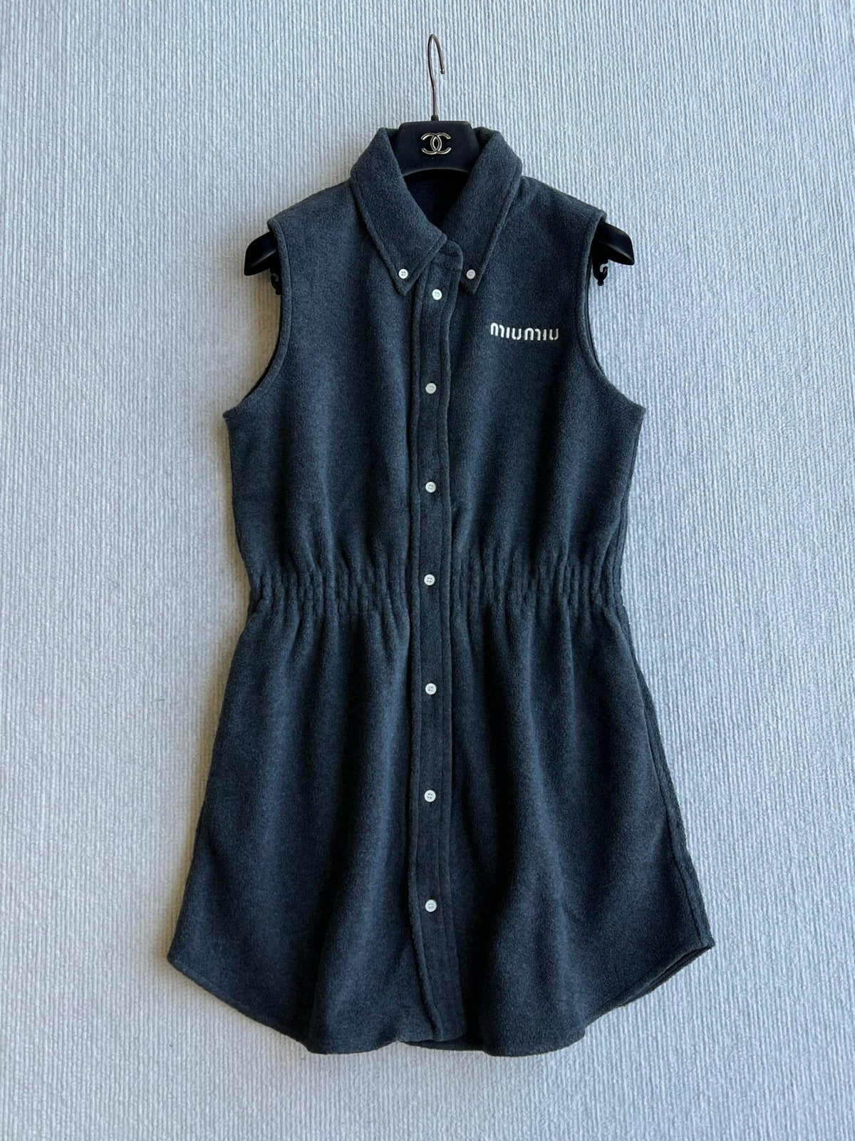 MM 26s Fleece Vest Dress Recycled Polyester Blend 439718