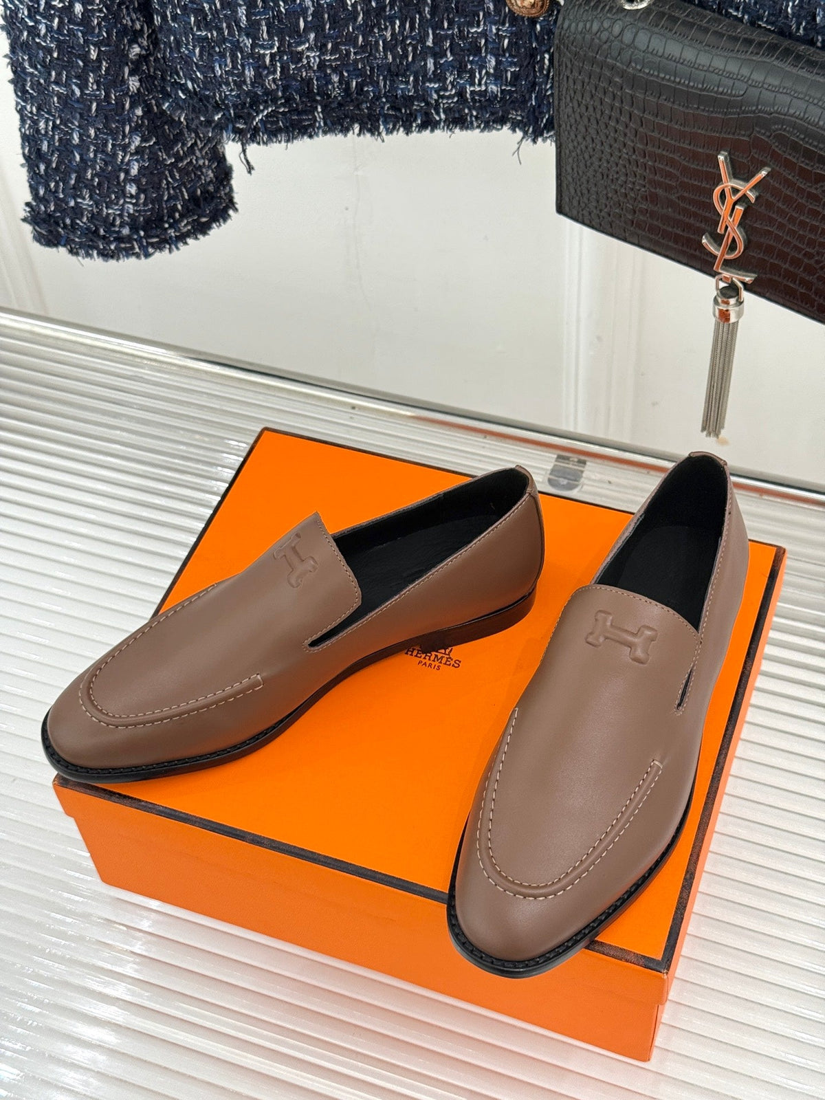Hermes 26s Hampton Loafers Flat 174824