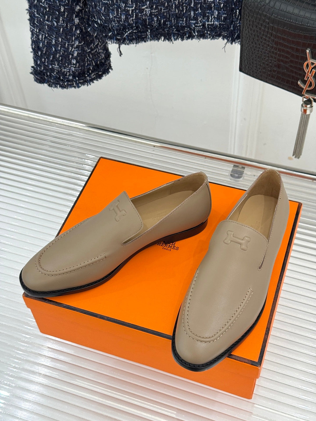 Hermes 26s Hampton Loafers Flat 174824