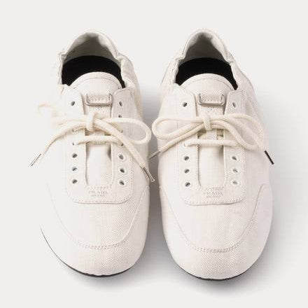 Prada Denim Lace-Up Low Top Sneakers