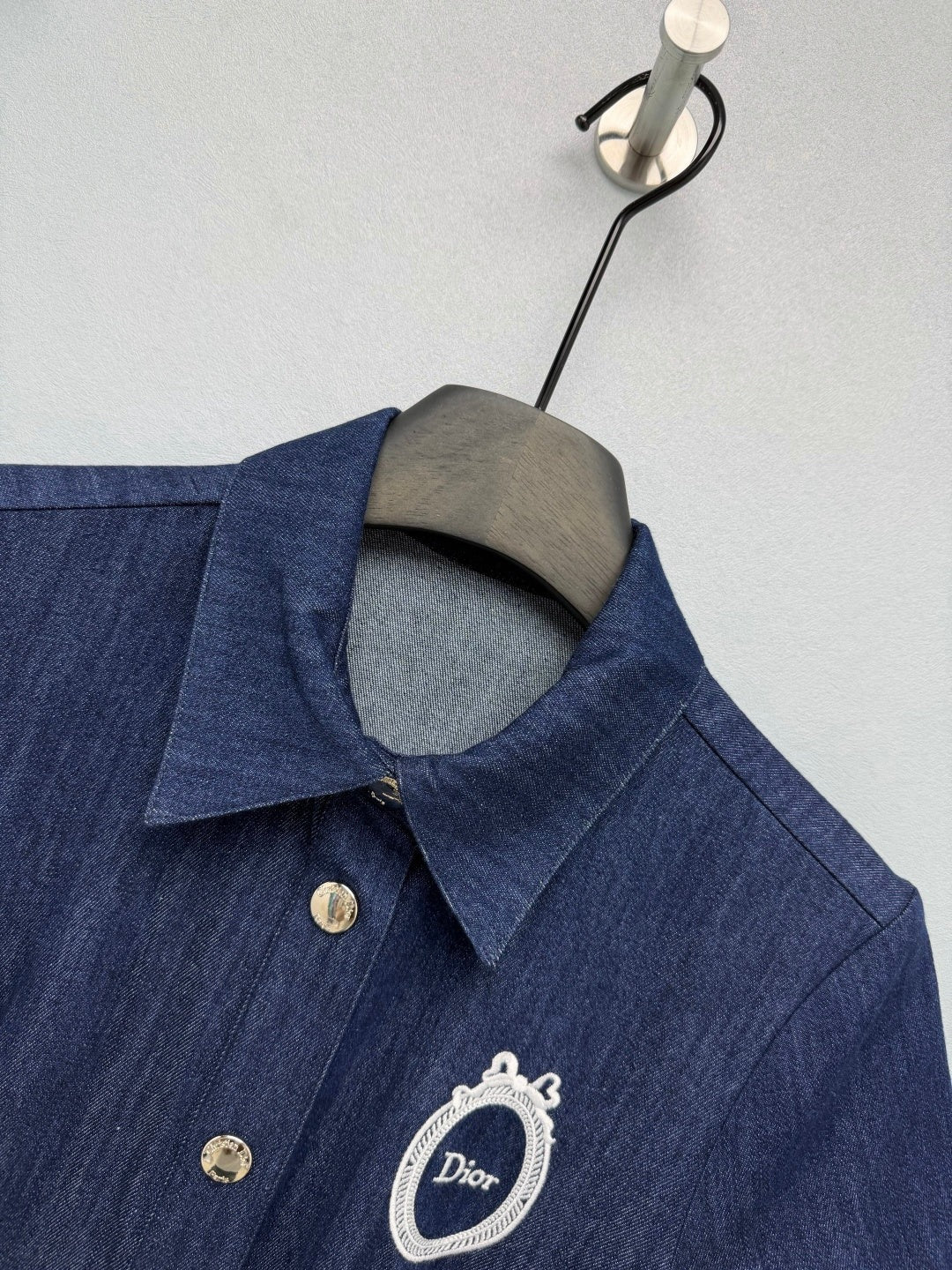 Dior 2026 Denim Short-Sleeve Dress Blue Cotton 350912