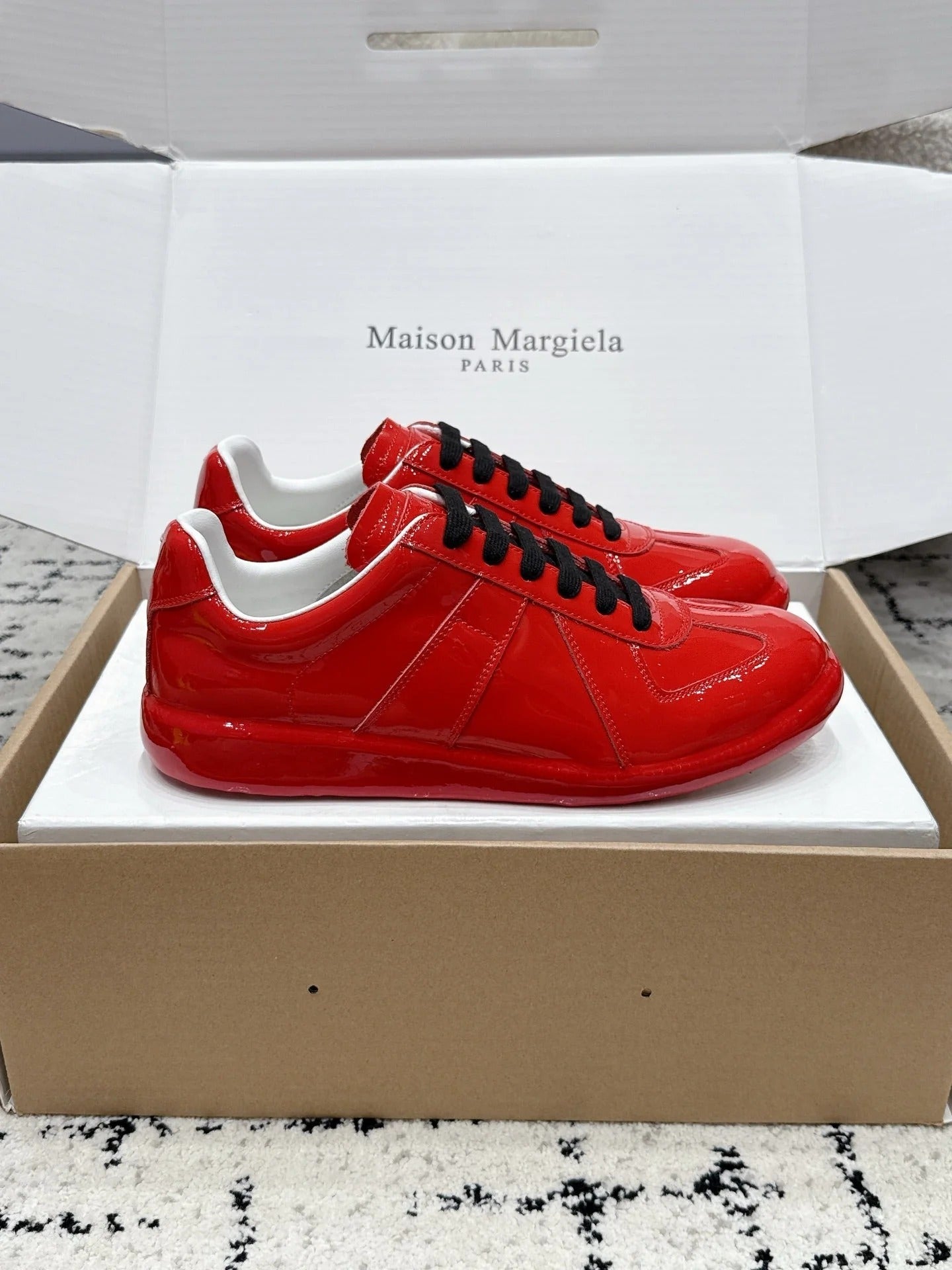 Maison Margiela 2026 Replica Sneaker Glossy Leather 923262
