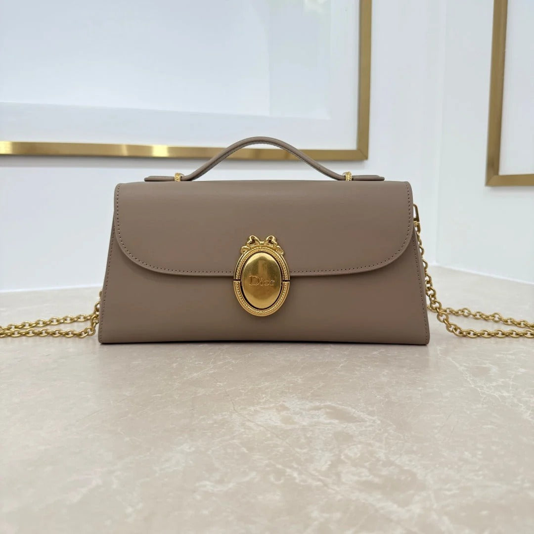 Dior 2026 Medaillon Clutch Multicolors Calfskin 165354