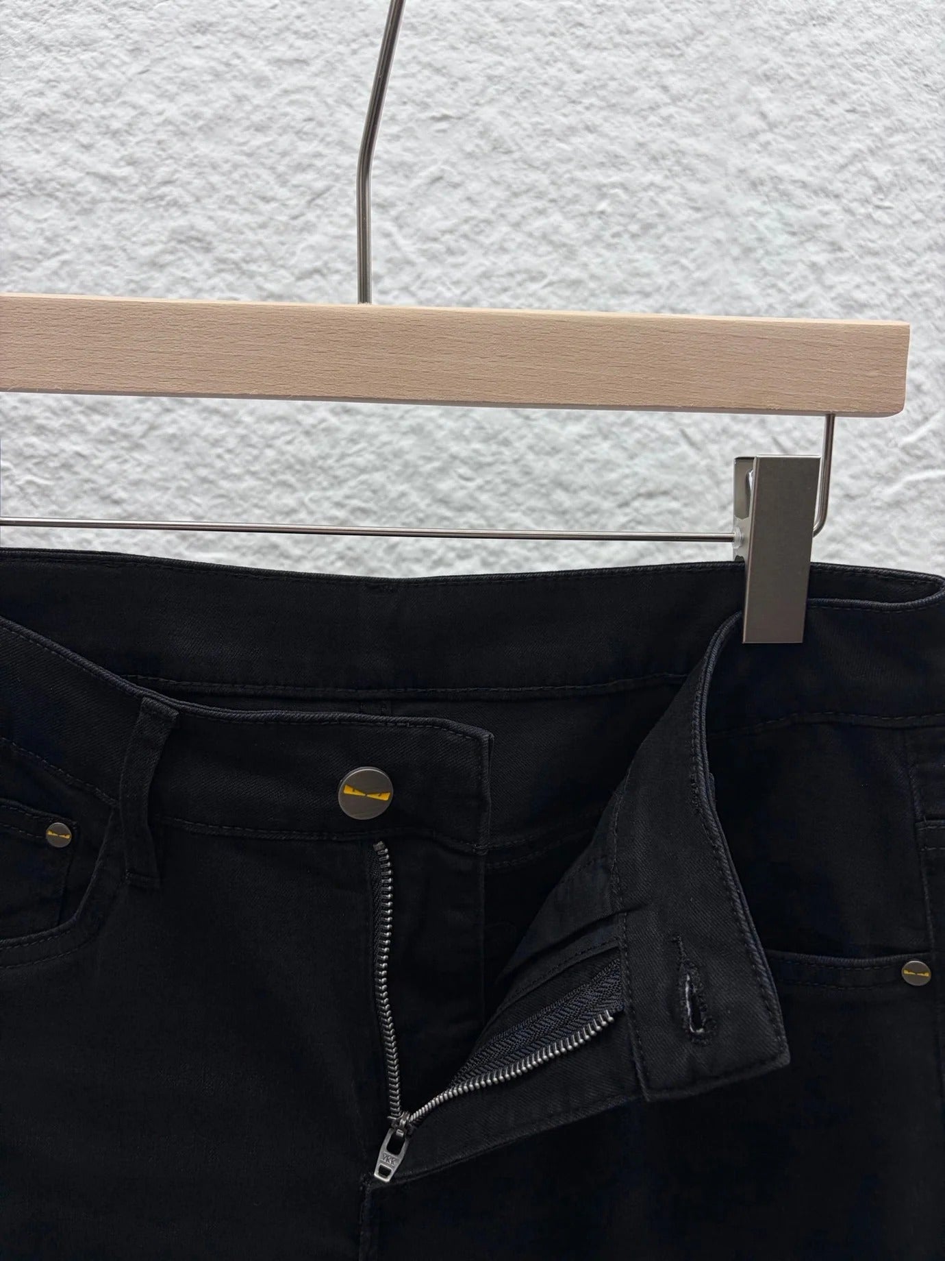 Fendi 2026 Men's Jeans Black Denim 738166