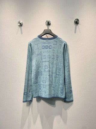 HM 26s Printed Knit Cardigan 406266
