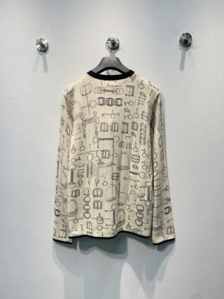HM 26s Printed Knit Cardigan 406267
