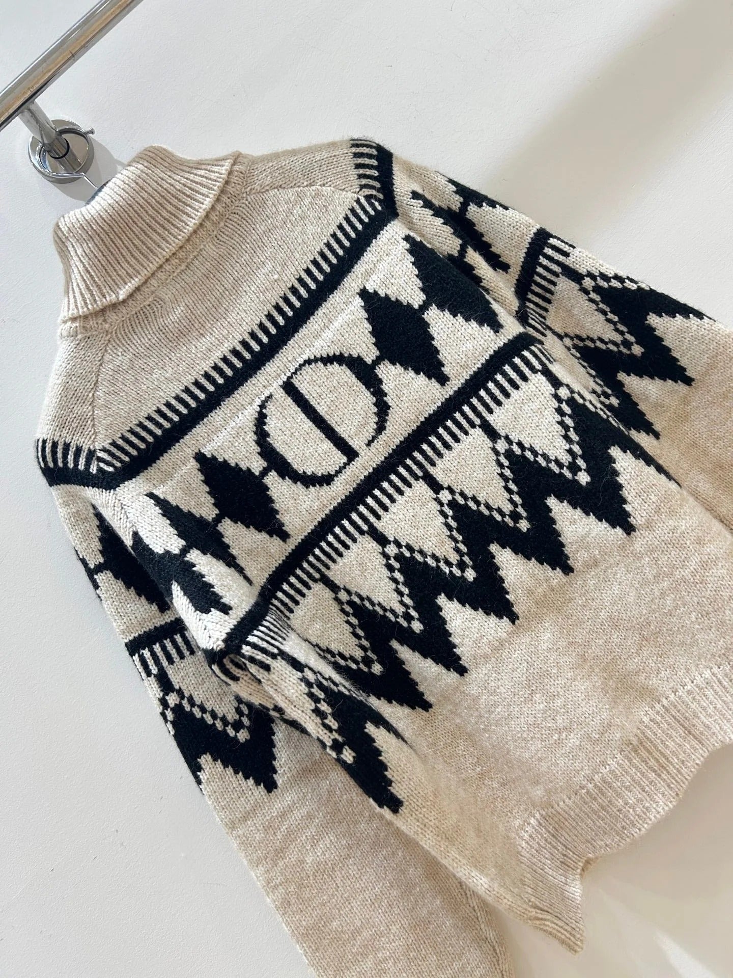 DIOR 25S PATTERNED TURTLENECK SWEATER 719