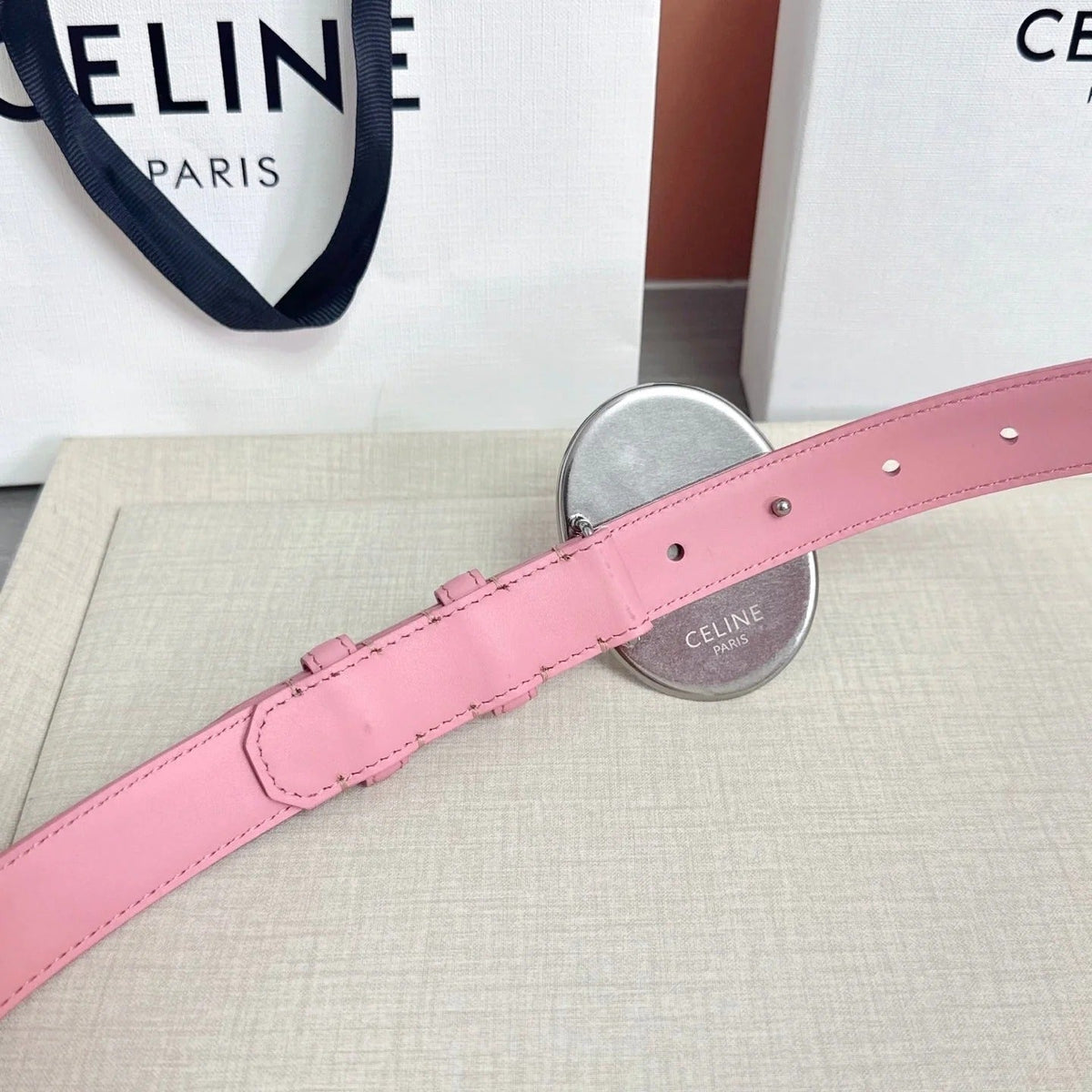 Celine 2026 Maison Paris Belt 25mm Leather 205170
