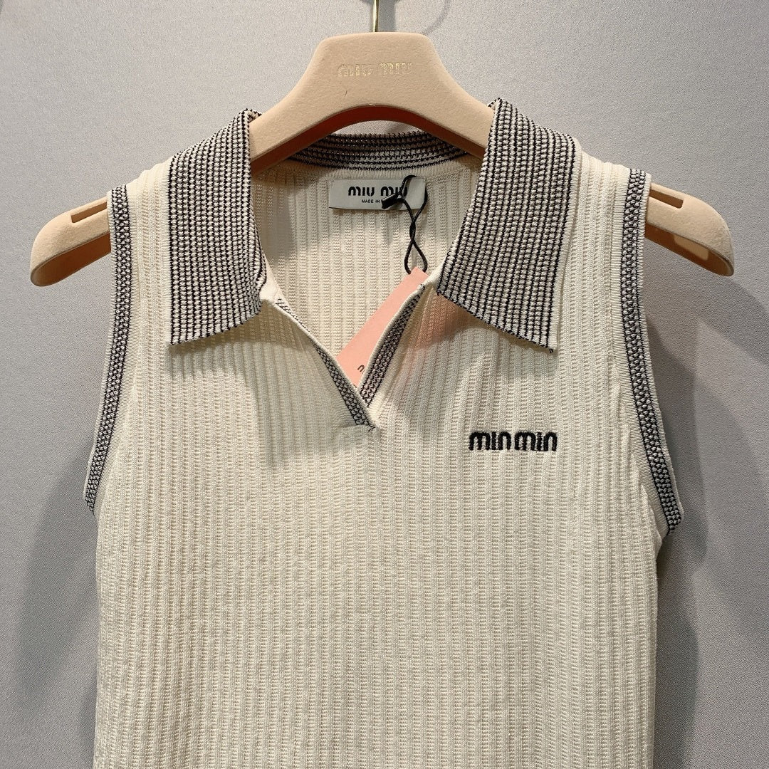 MiuMiu 2026 Knit Vest Wool 400348