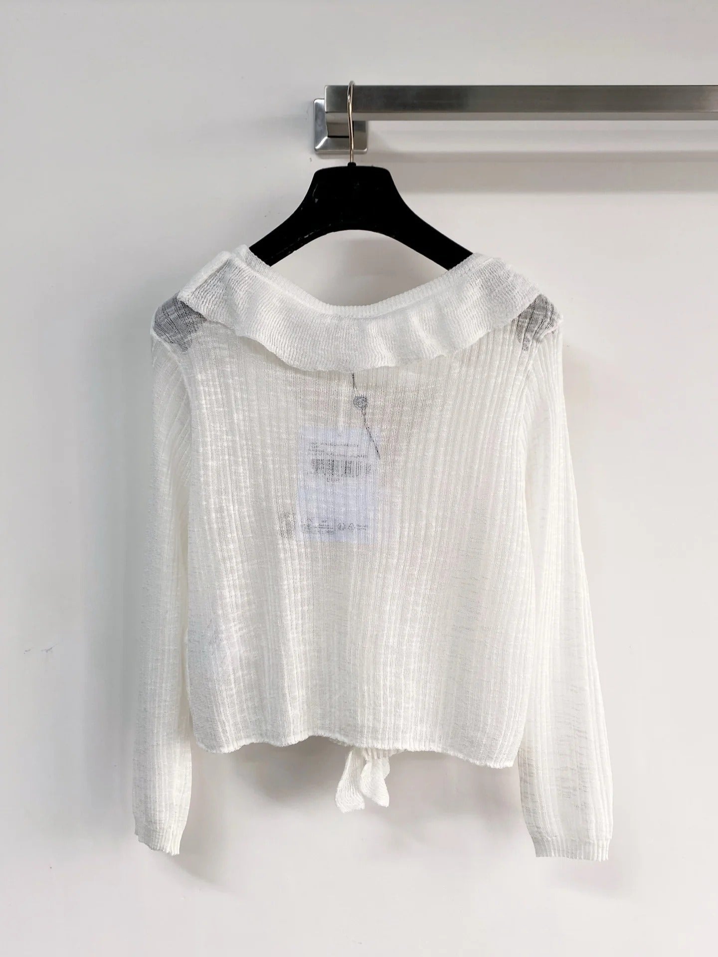 Chanel 2026 Cardigan White Cotton Polyamide 166815