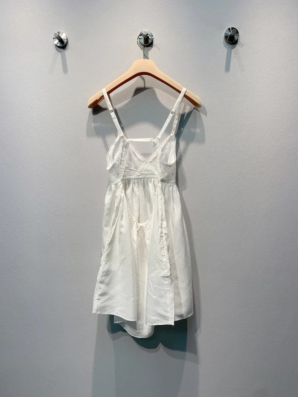 MiuMiu 2026 Slip Dress White Cotton 400365