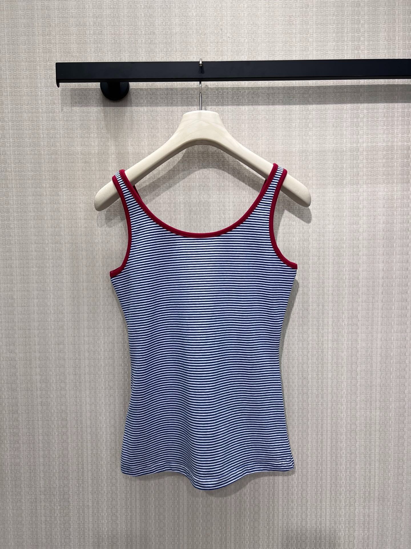 Prada 2026 Tank Top Blue Red Cotton 399200
