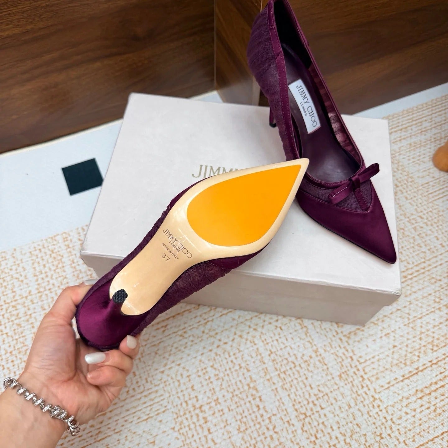 Jimmy Choo 2026 Love Pumps 6.5cm Lace Silk 920809