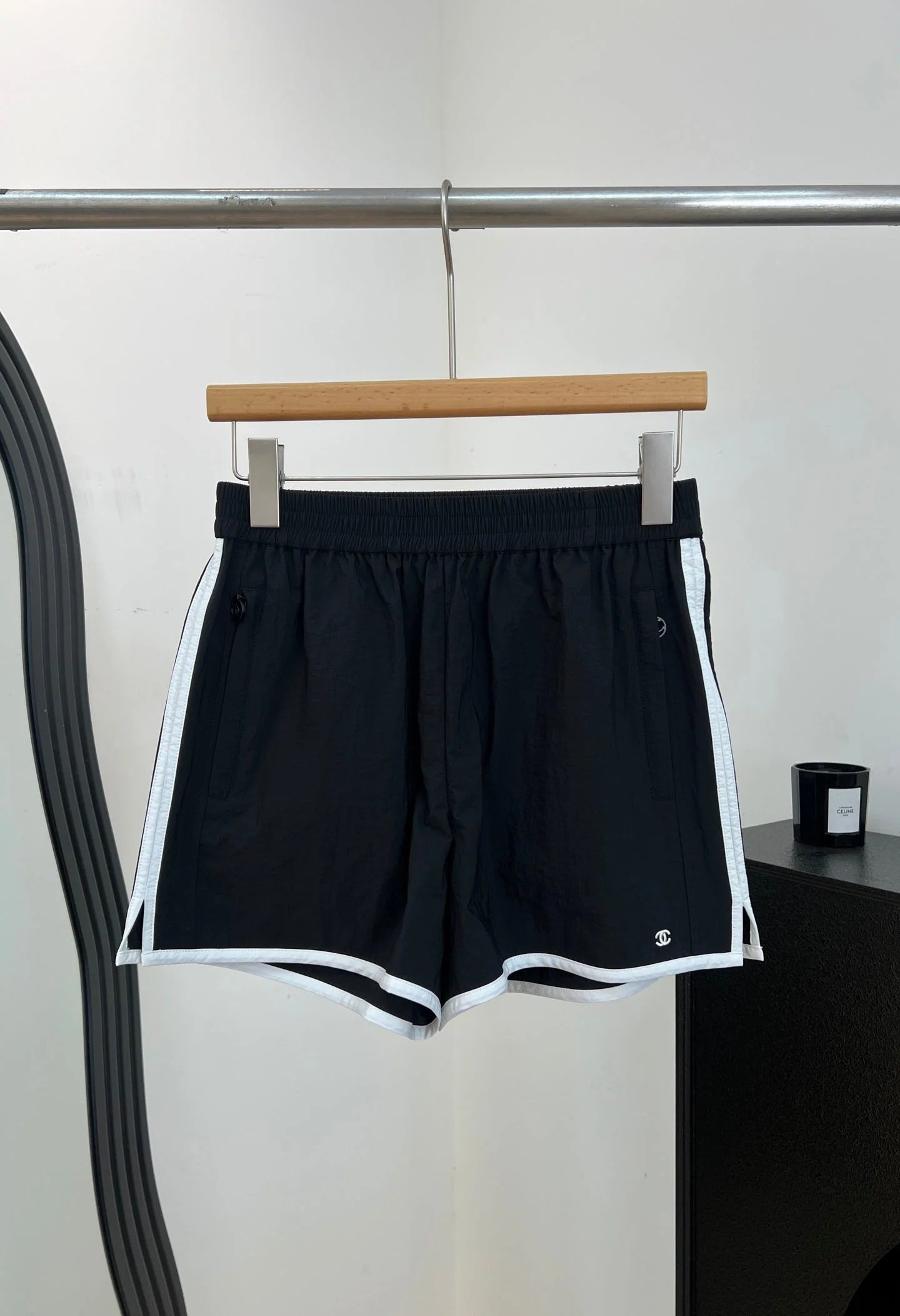 Chanel 2026 Shorts Black White Polyester 626213
