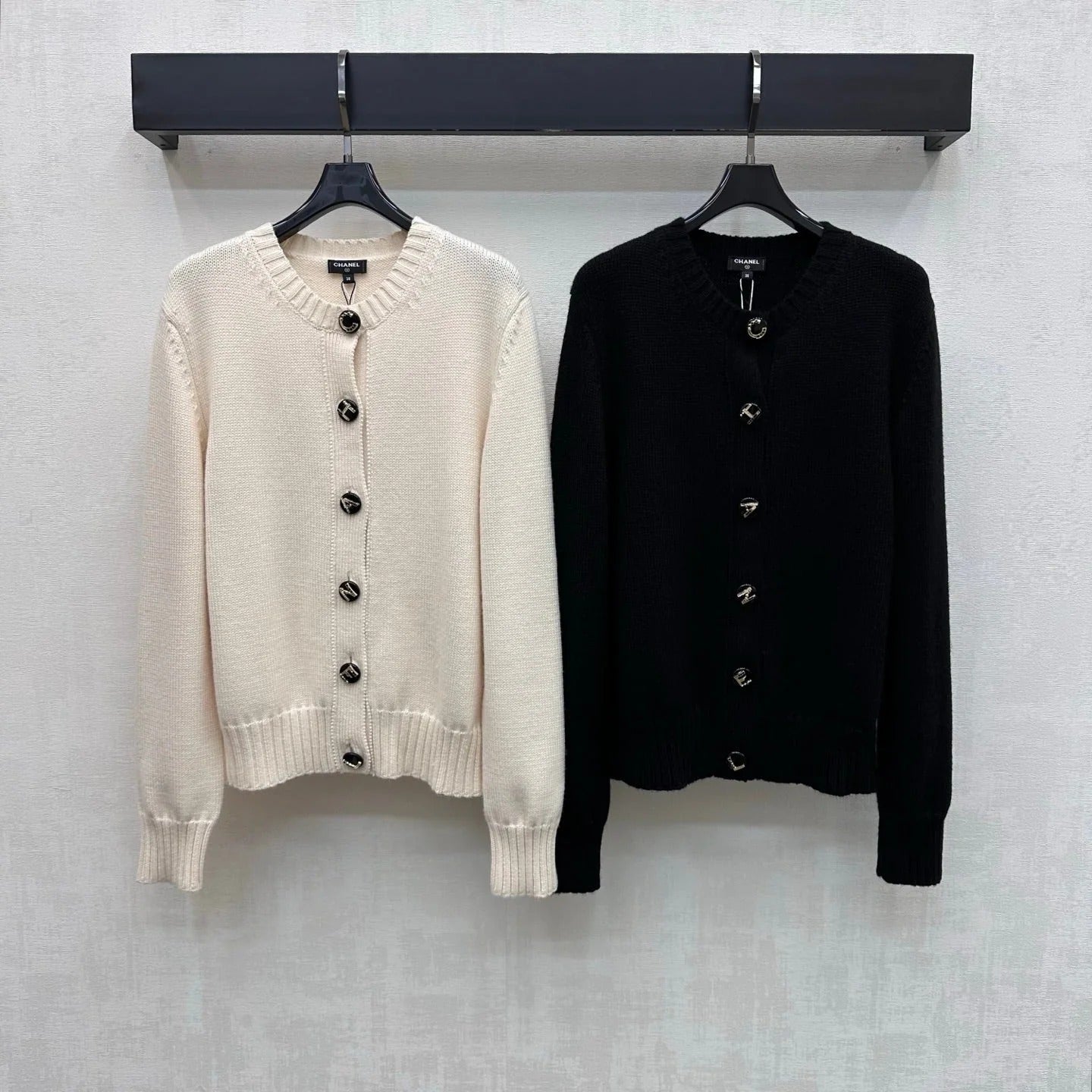 Chanel 2026 Letter-button Knit Cardigan Cashmere 418732