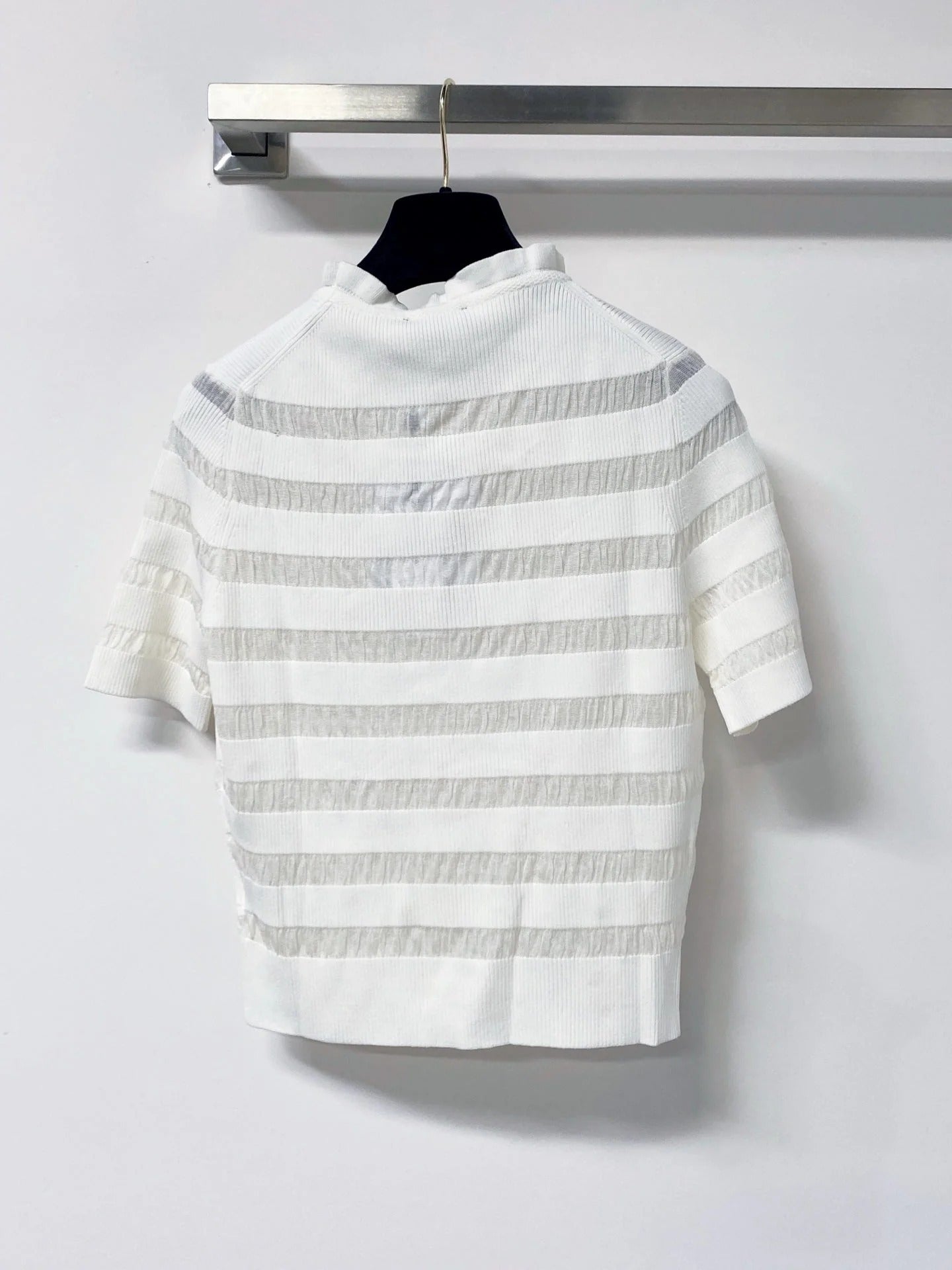 Chanel 2026 Bow Short-Sleeve Shirt Wool 690562