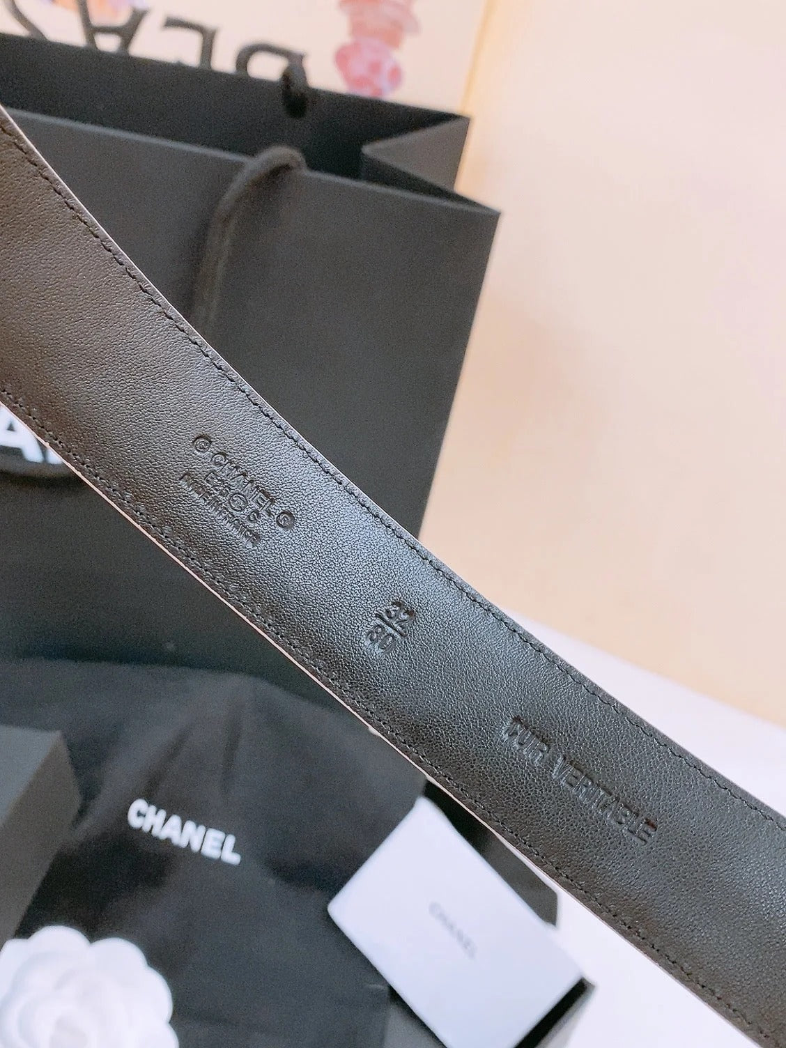 Chanel 2026 Quilted CC Buckle Belt 30mm Lambskin