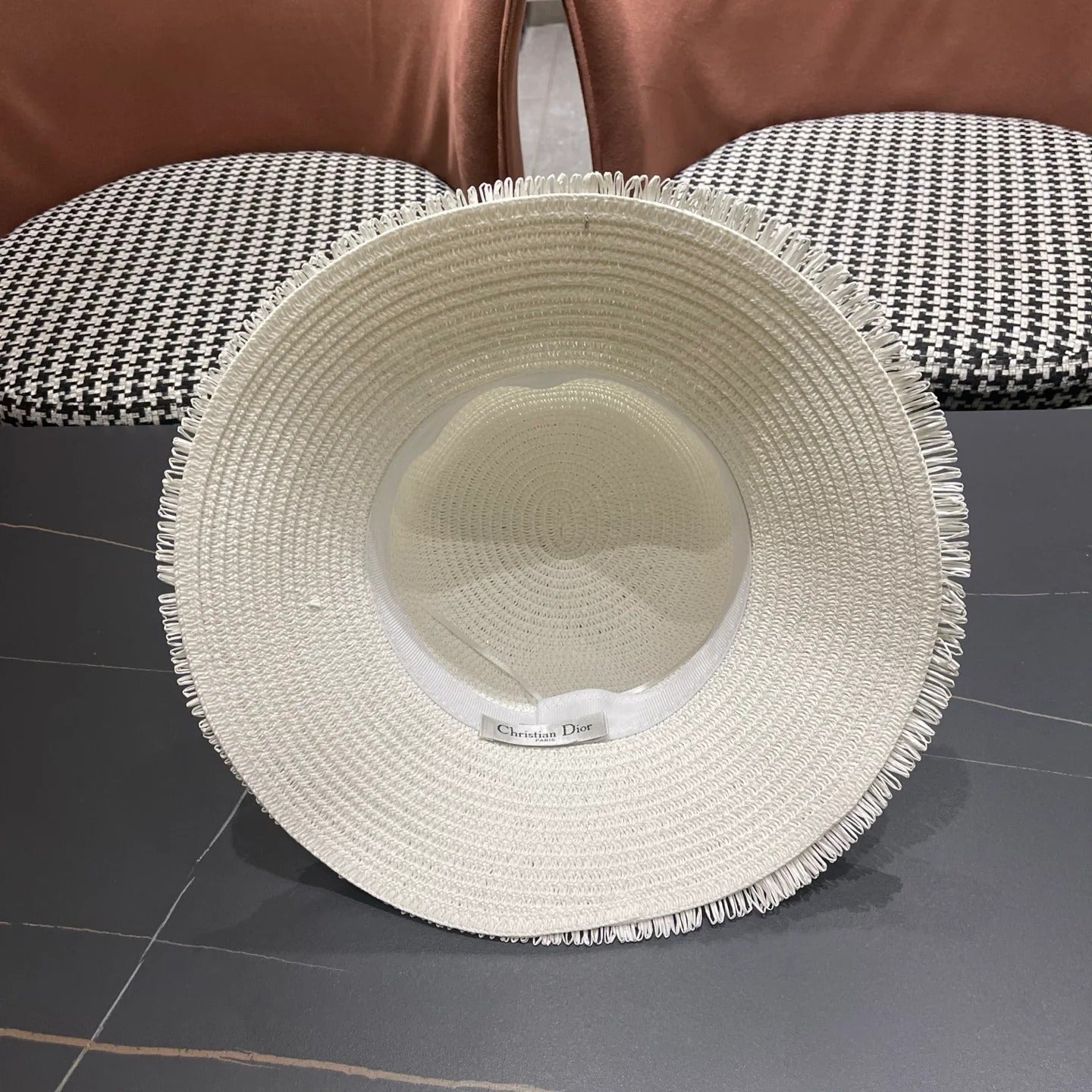 Dior D-Bobby Straw Hat 219043