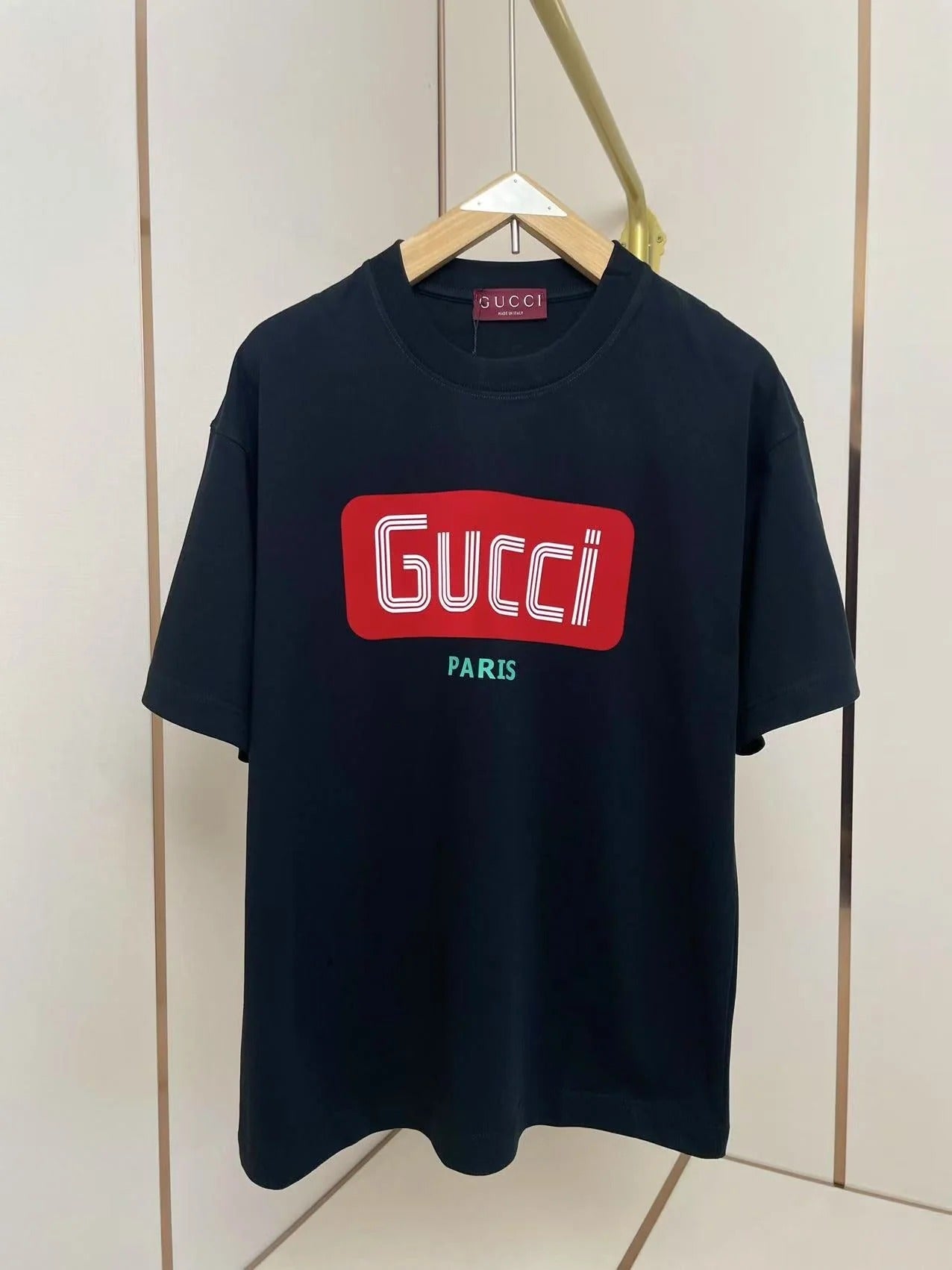 GC 2026 Men's 3D Letter T-Shirt Cotton Fabric 699240