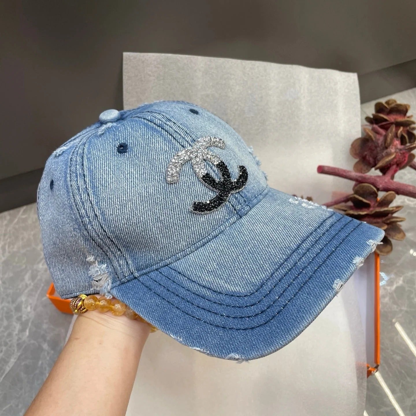 Chanel Denim Baseball Cap 213487