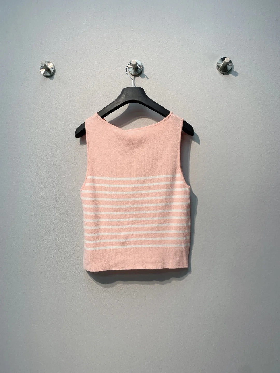 CD 26 Dior Striped Knit Vest Pink in Knit 371442