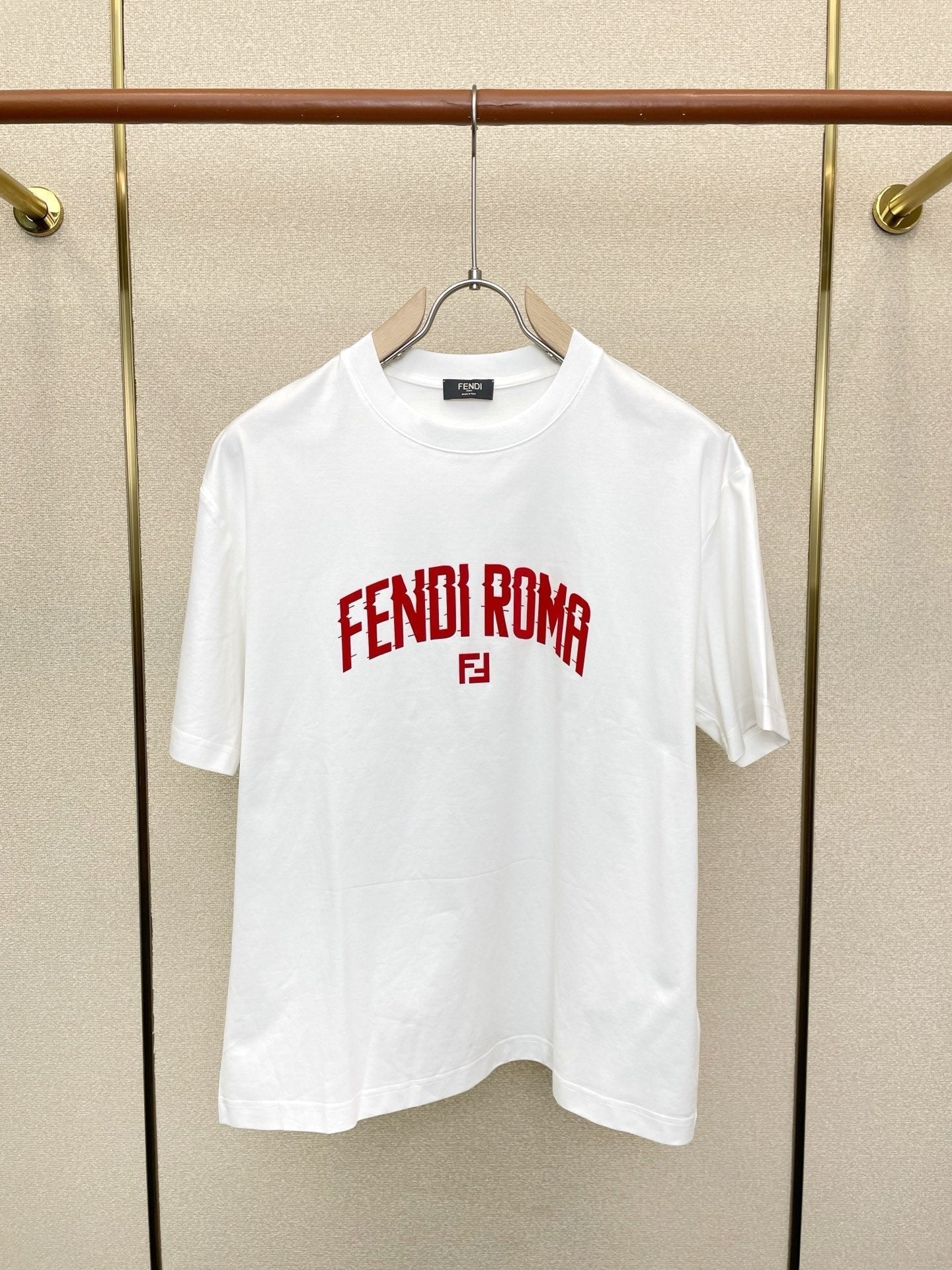 Fendi 2026 Men's Short-Sleeve T-Shirt Cotton 824363