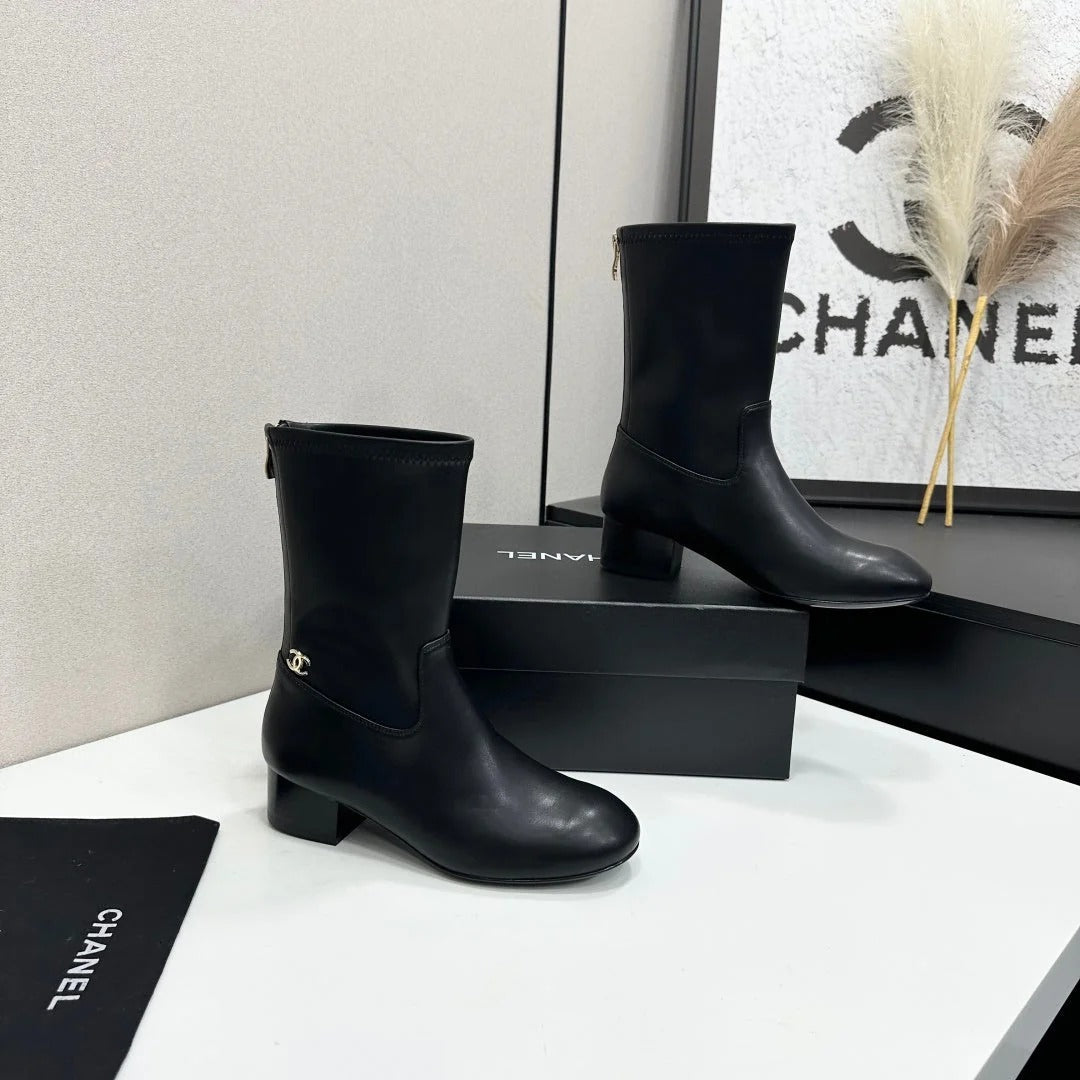 Chanel 2026 Short Boots 35mm Suede Leather 985644