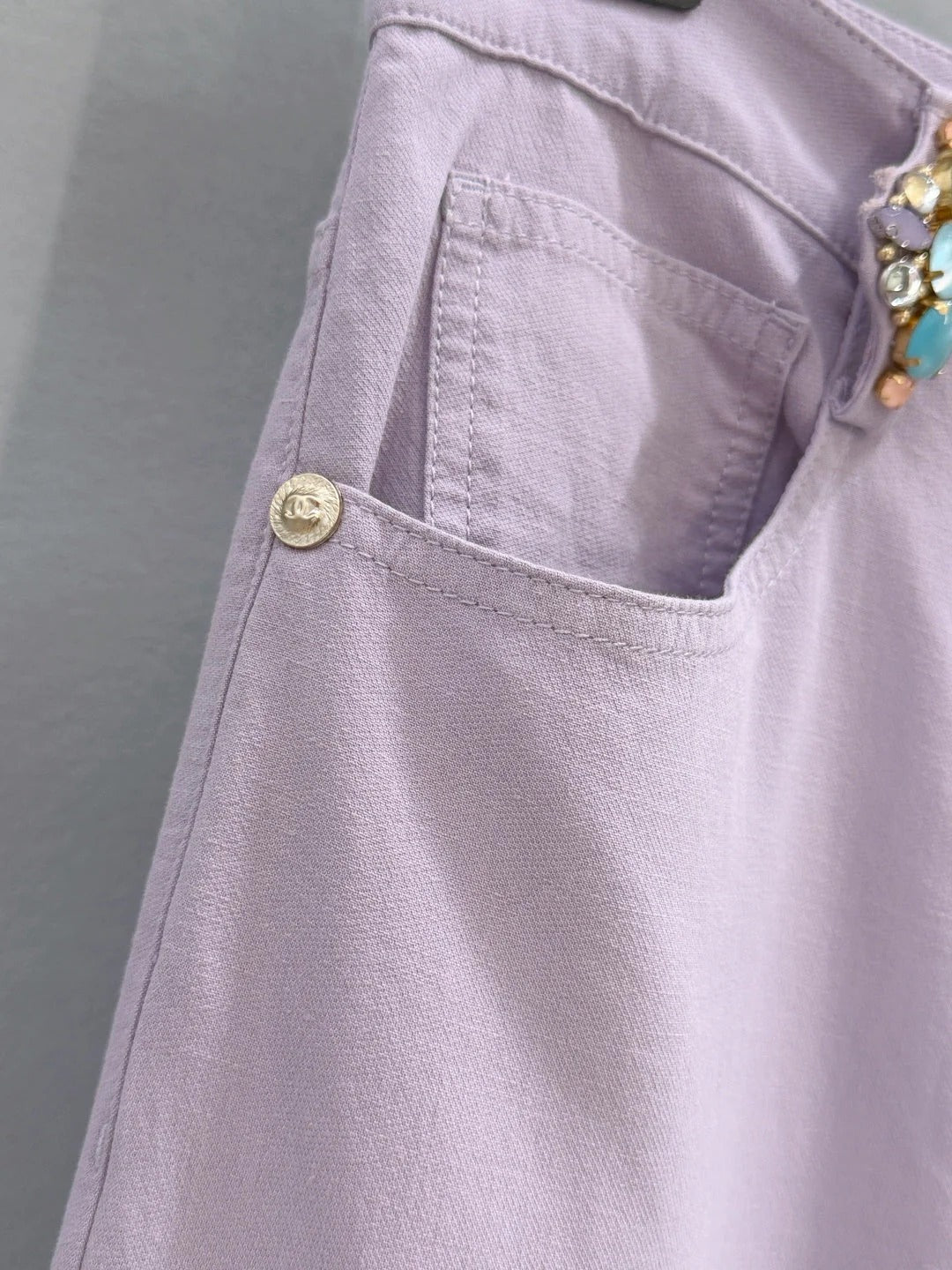 Chanel 2026 Flared Trouser Purple Cotton 267928