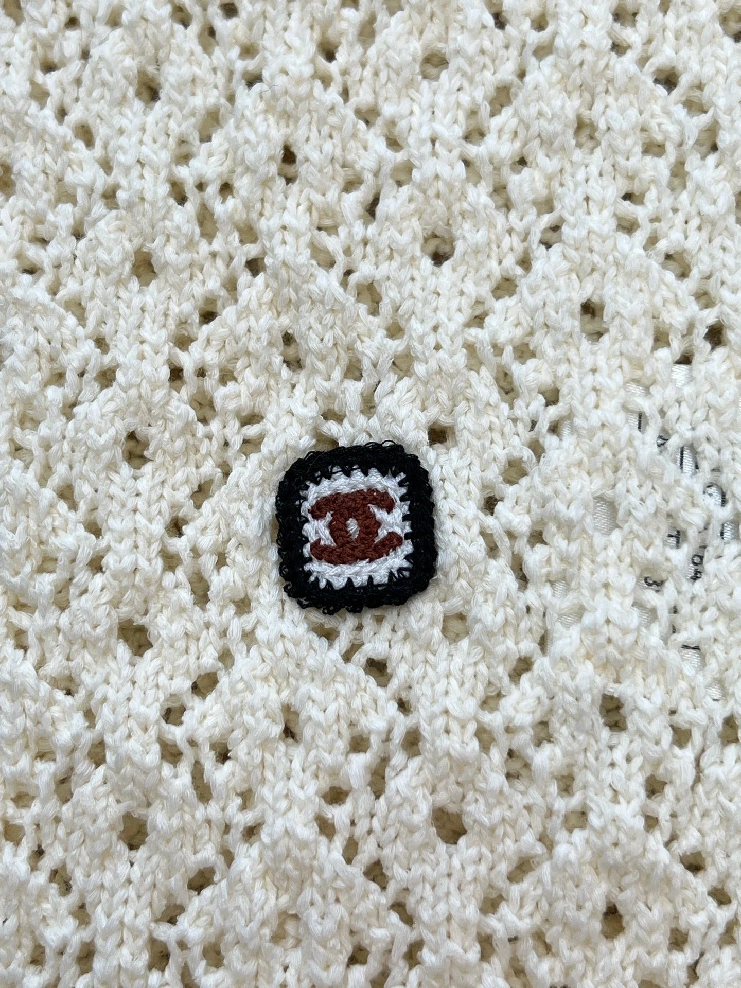Chanel 2026 Knit Sweater Cream Cotton 637494