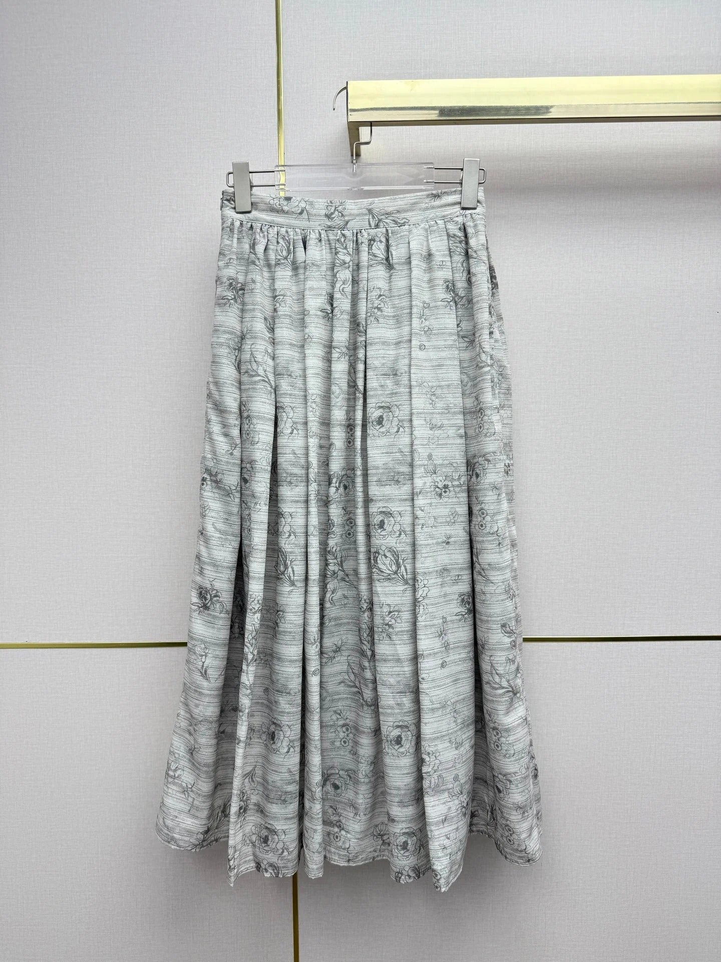 Dior 2026 Midi Skirt Grey Polyester 396914