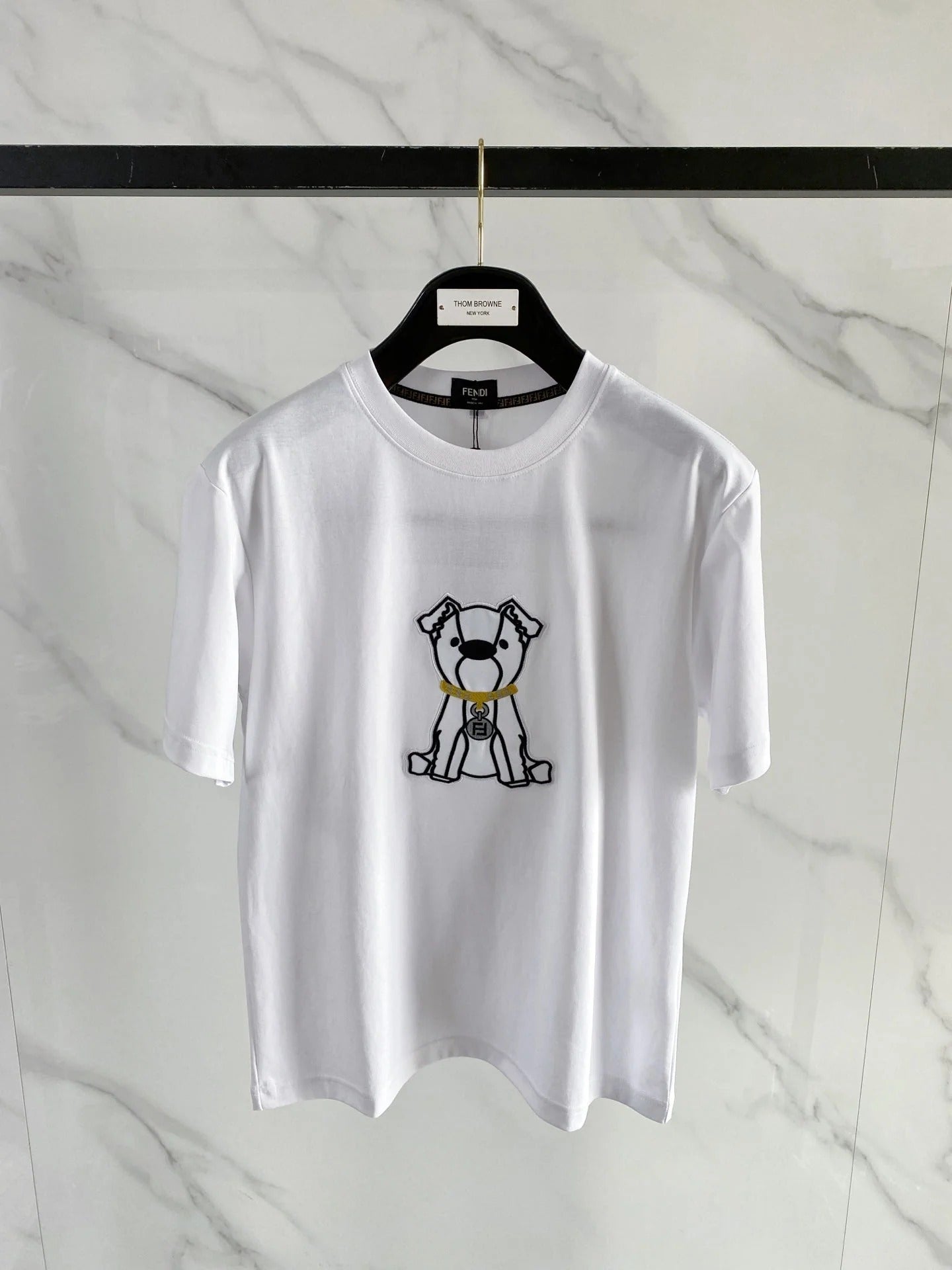 Fendi 2026 Men's Short-Sleeve T-Shirt Cotton 736024