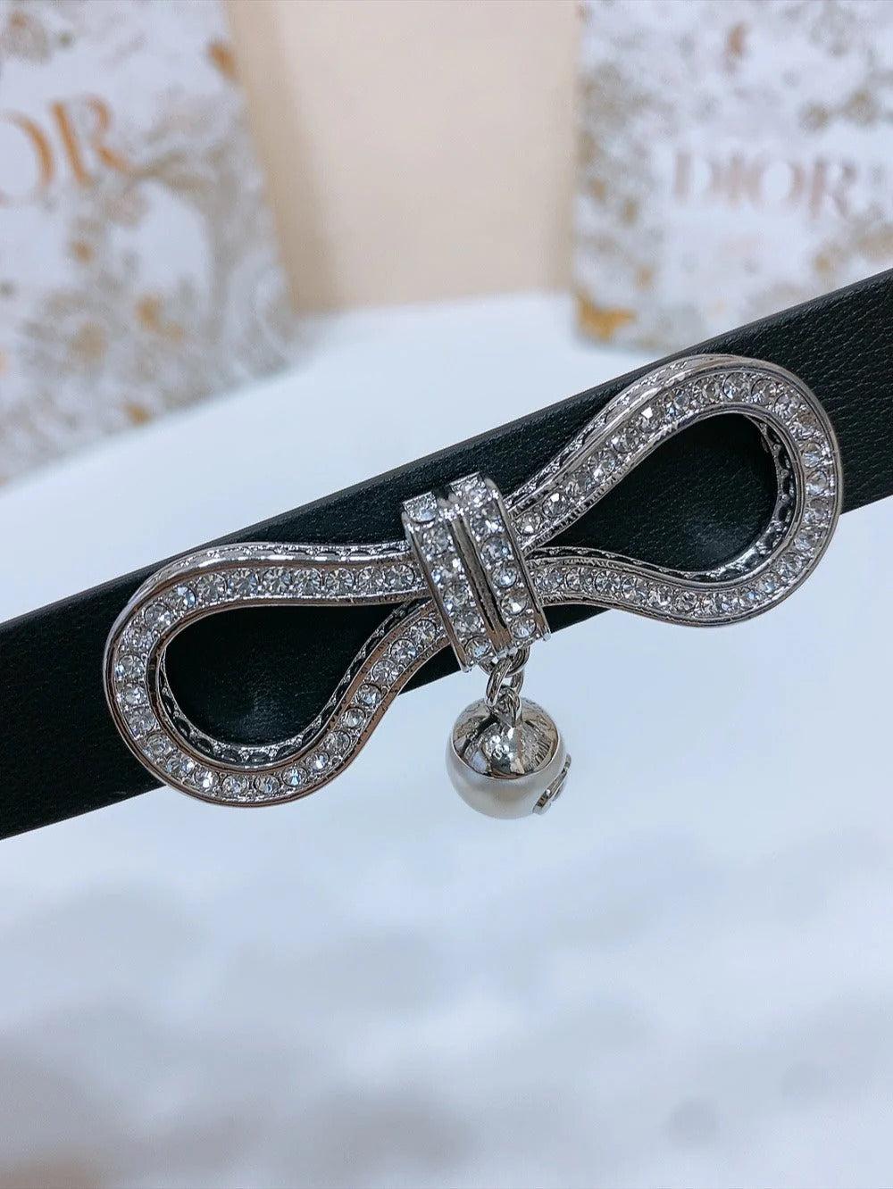 Dior 2026 Le Nœud de Dior Belt 1.8cm Calfskin