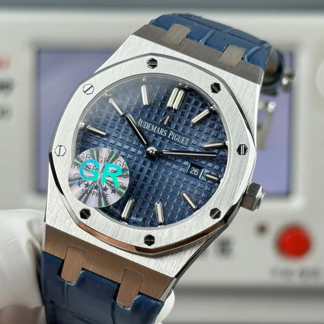 Audemars Piguet Royal 33mm Blue Dial Blue Crocodile Leather