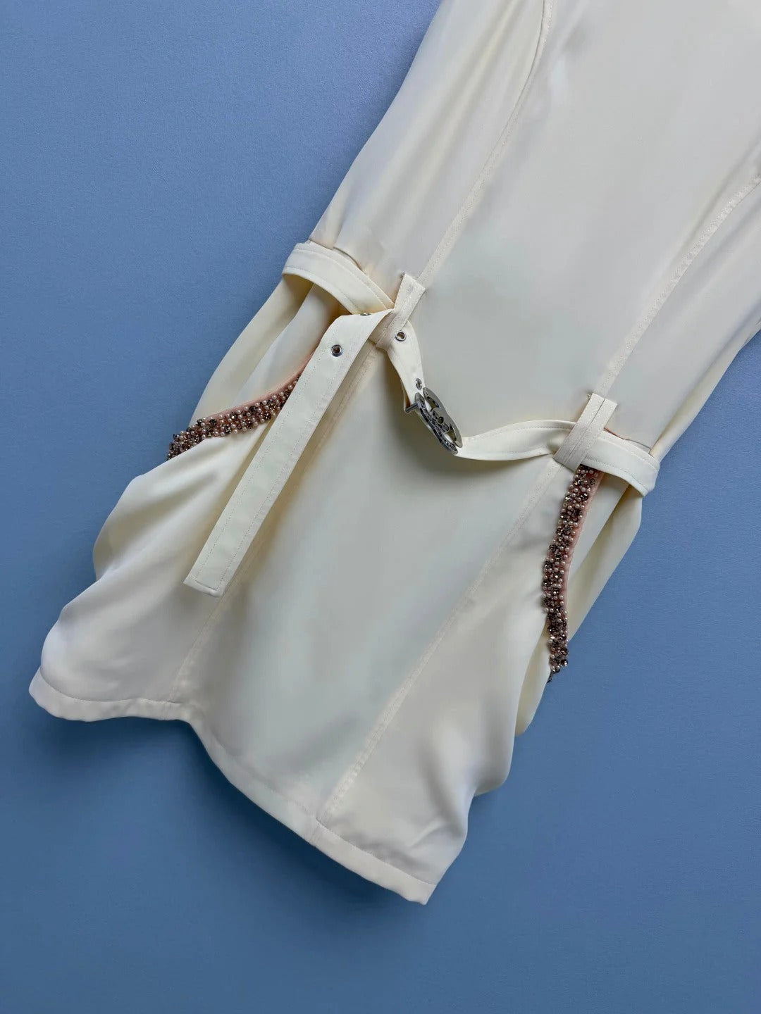 Chanel 2026 Sleeveless Dress Cream Brown Cotton 400298
