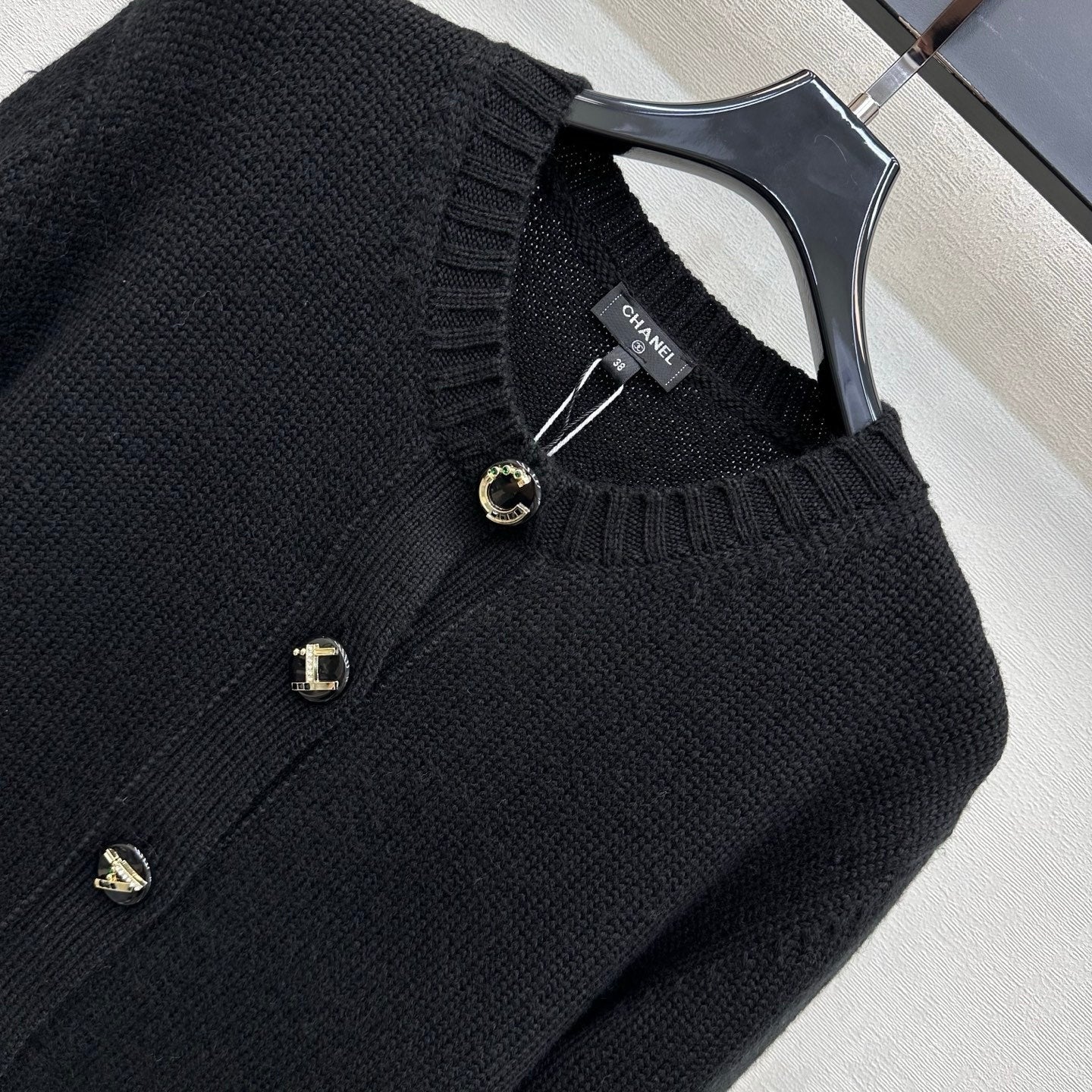 Chanel 2026 Letter-button Knit Cardigan Cashmere 418732