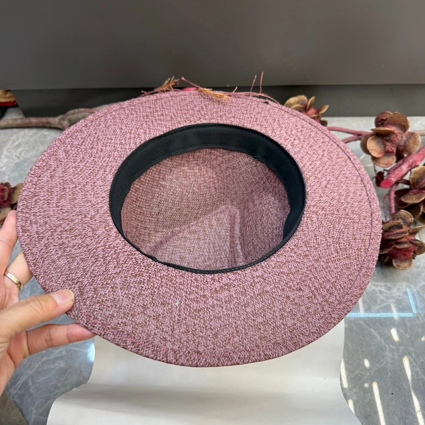 Chanel Fedora Straw Hat 215967
