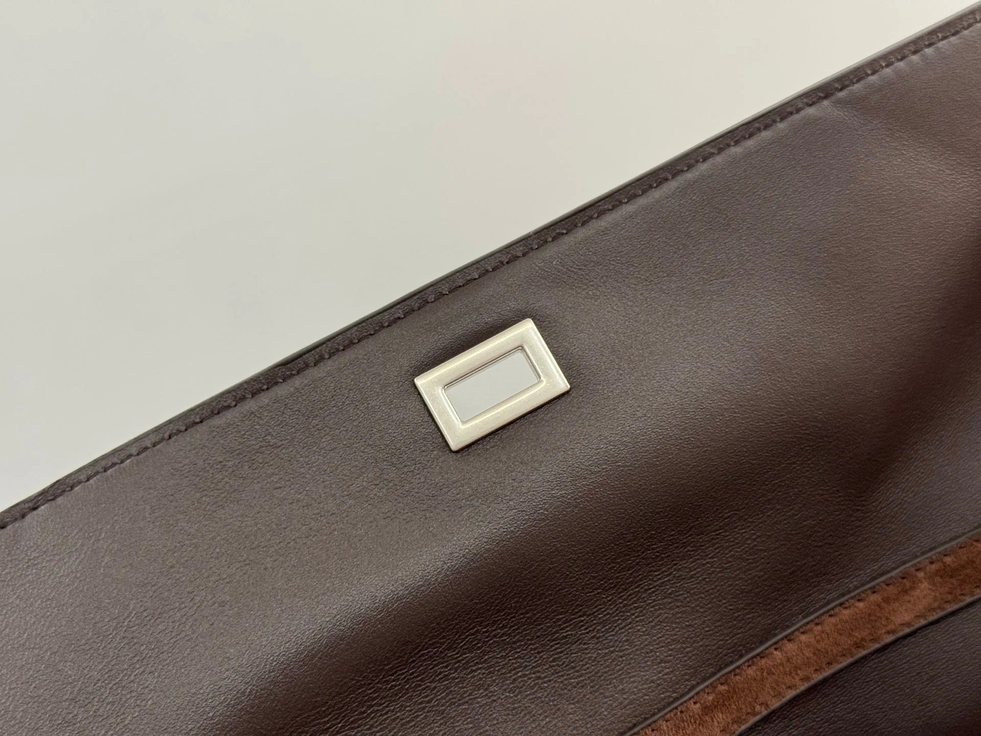 Balenciaga Large Rodeo Bag 40 Coffee Brown Suede Sliver Hardware