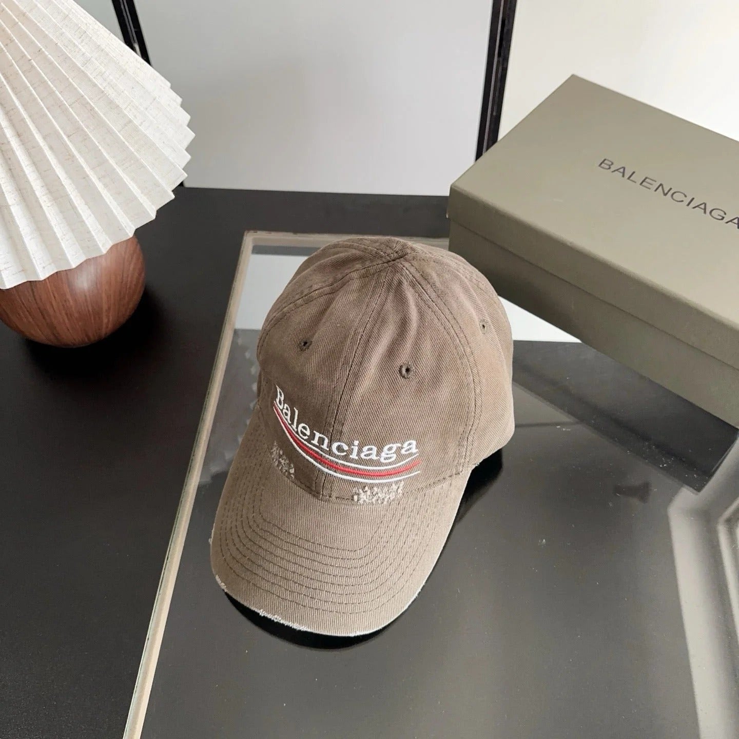Balenciaga Baseball Cap with Embroidered Letters 412862