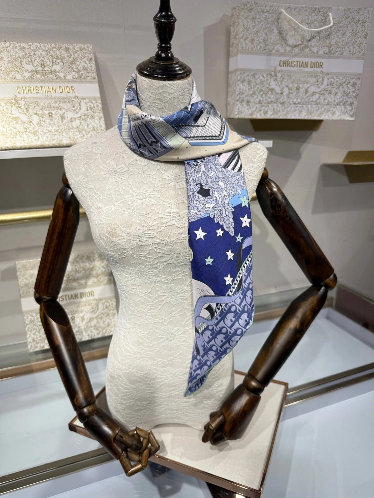 Dior 2026 Square Scarf 90cm Silk 207586