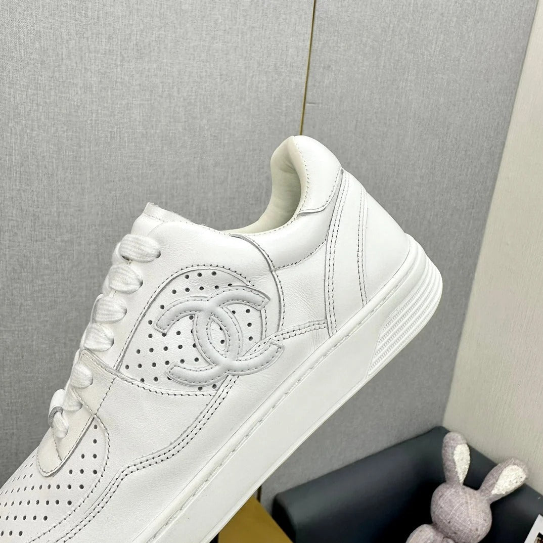 Chanel 2026 Platform Panda Sneakers White Calfskin 986769
