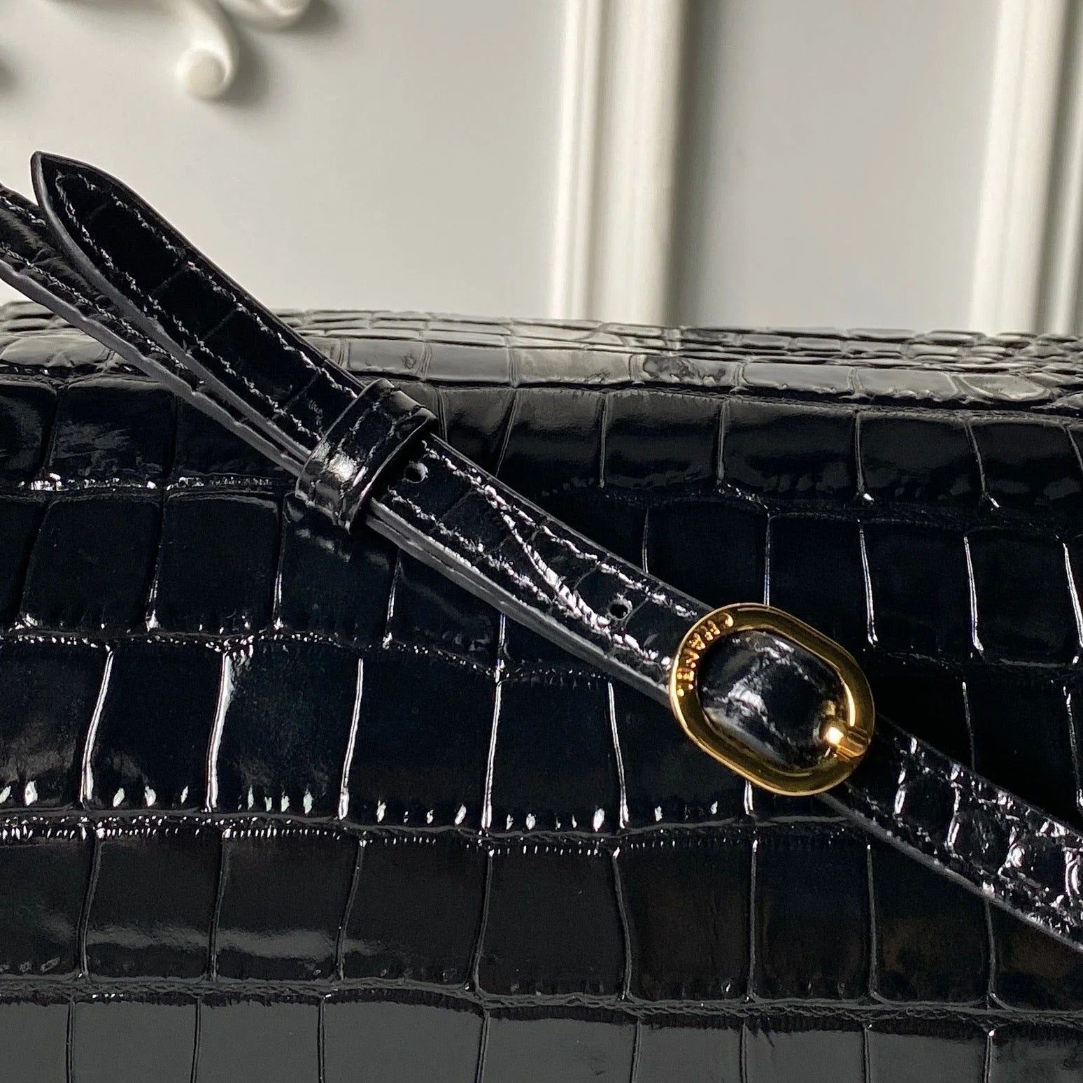 Chanel 2026 Crocodile Embossed Maxi Bag 39cm Calfskin
