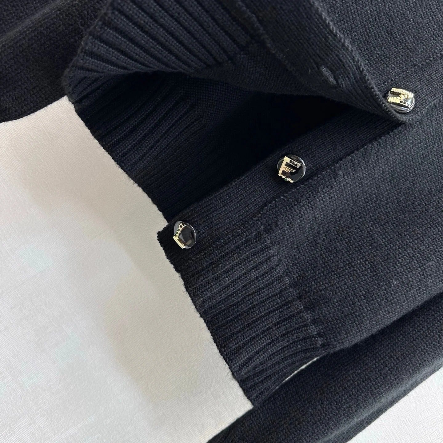 Chanel 2026 Letter-button Knit Cardigan Cashmere 418732