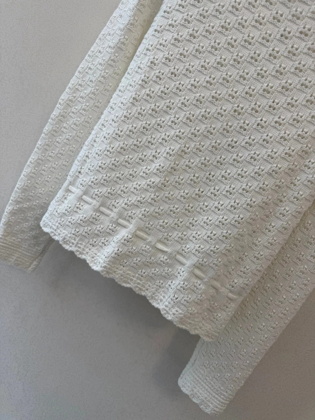 Chanel 2026 Crochet Knit Cardigan Wool 423074