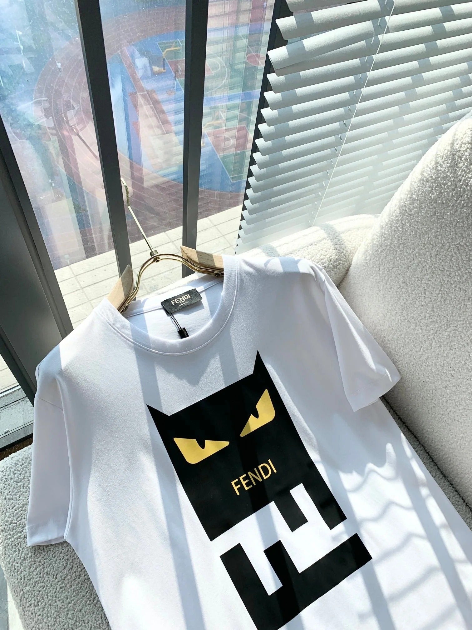 Fendi 2026 Men's Short-Sleeve T-Shirt Cotton 734830