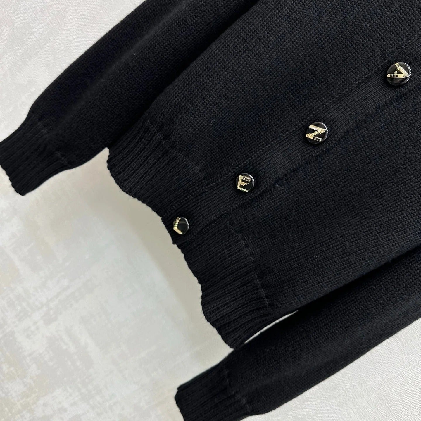 Chanel 2026 Letter-button Knit Cardigan Cashmere 418732