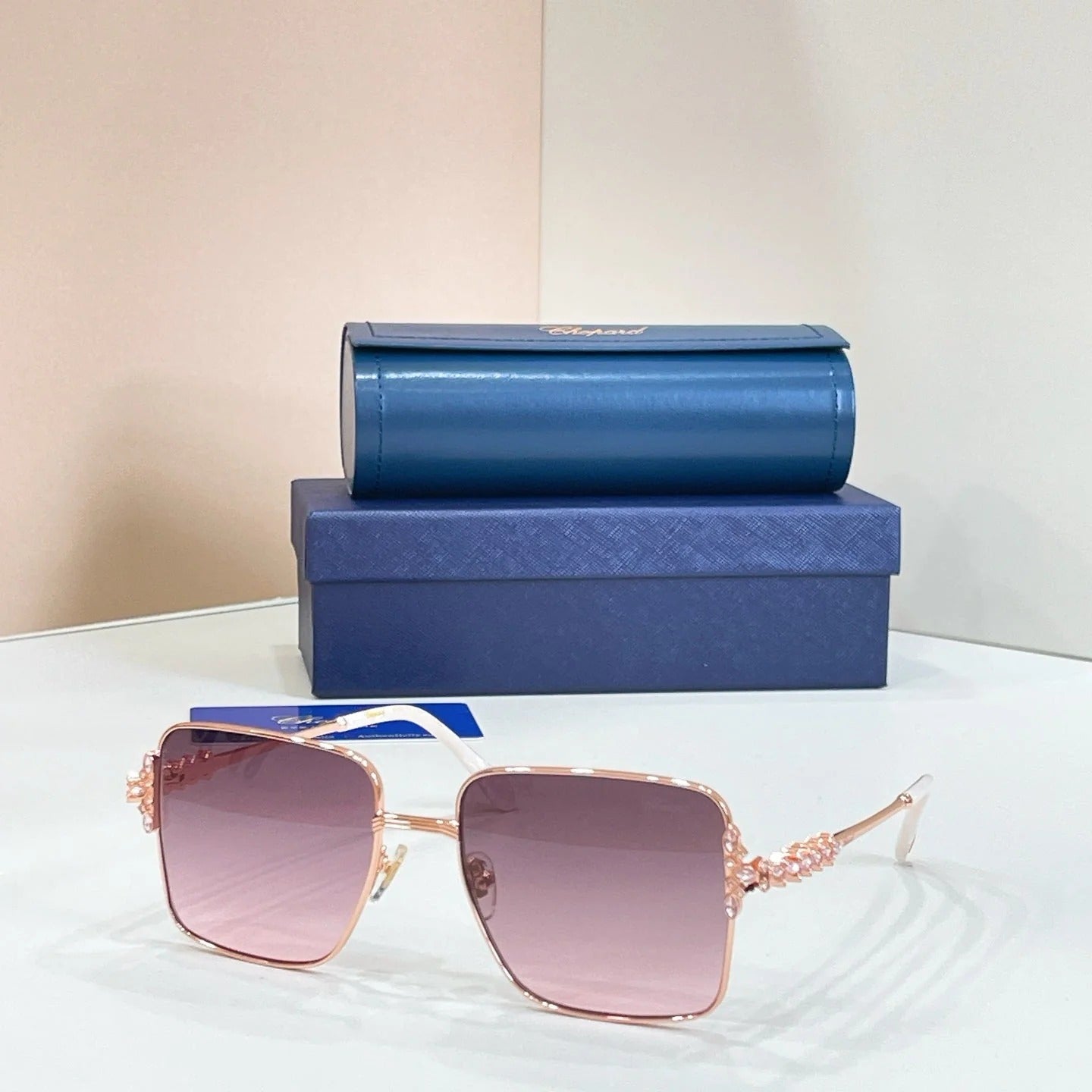 CHOPARD ICE CUBE RESIN SUNGLASSES