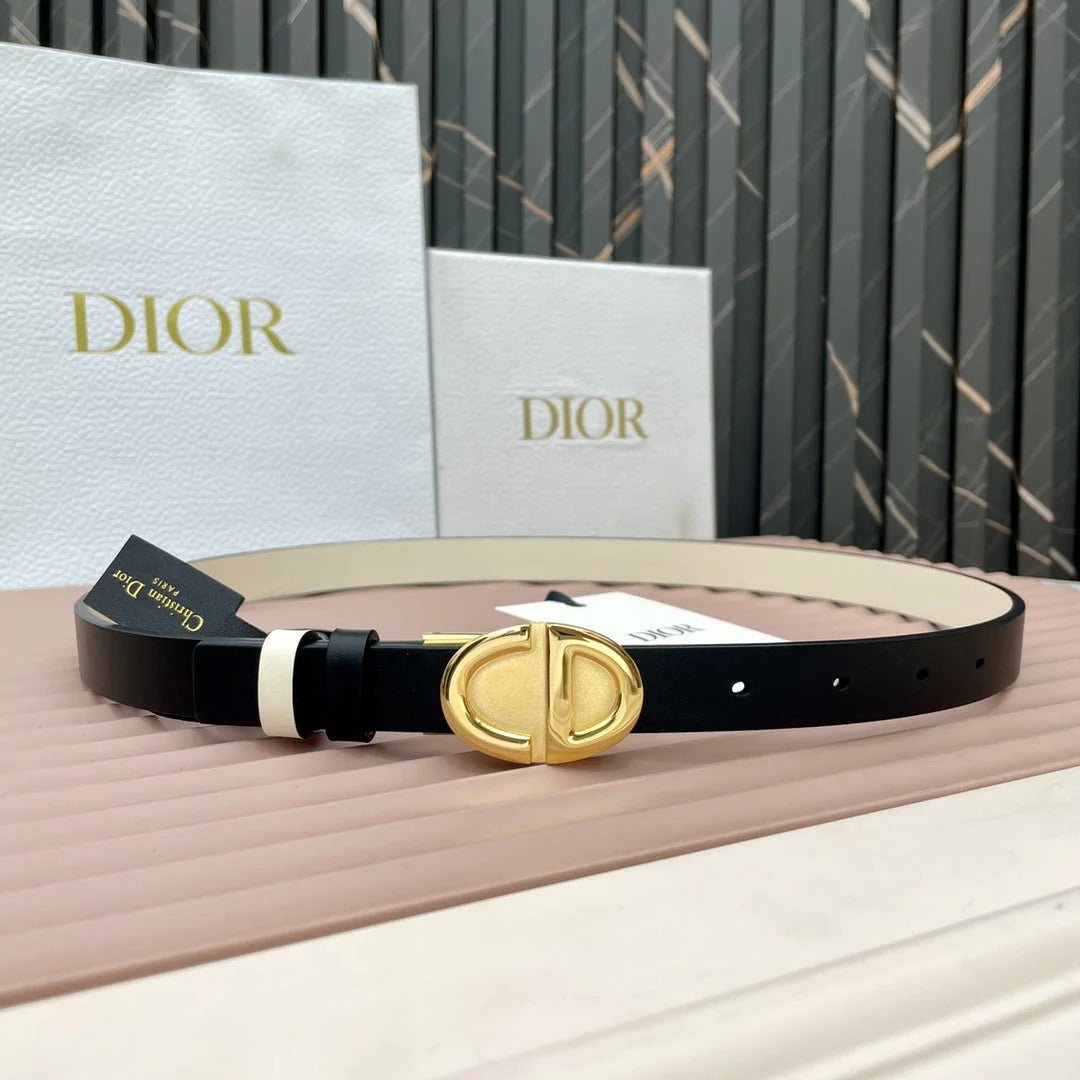 Dior 2026 Montaigne Reversible Belt 2.0cm Smooth Cowhide Leather